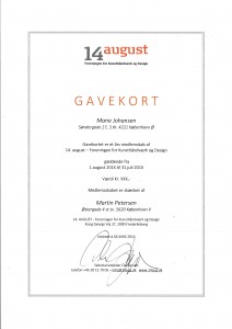 Gavekort eksempel